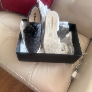 Coach Black and White Patterned Sneakers
